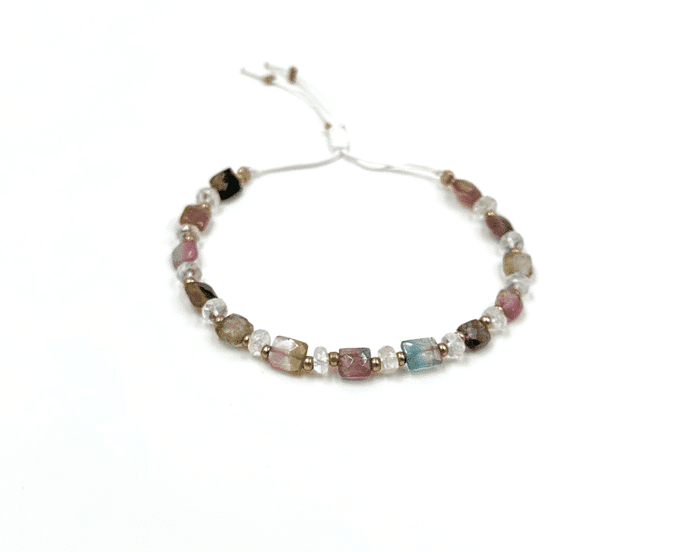 Bracelet tourmaline melon d'eau