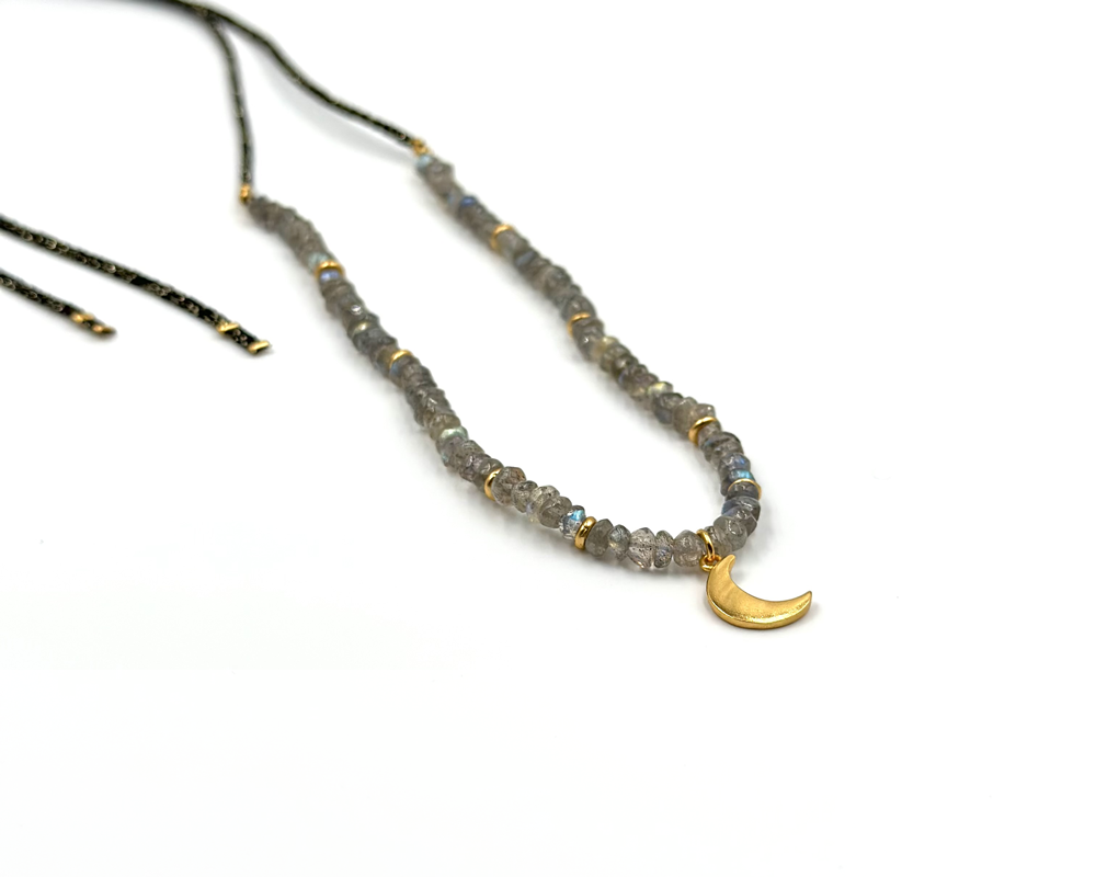 collier pierre de labradorite