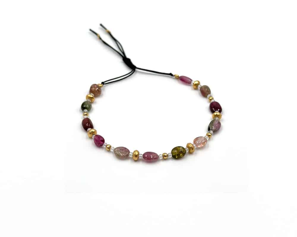 bracelet tourmaline ovale