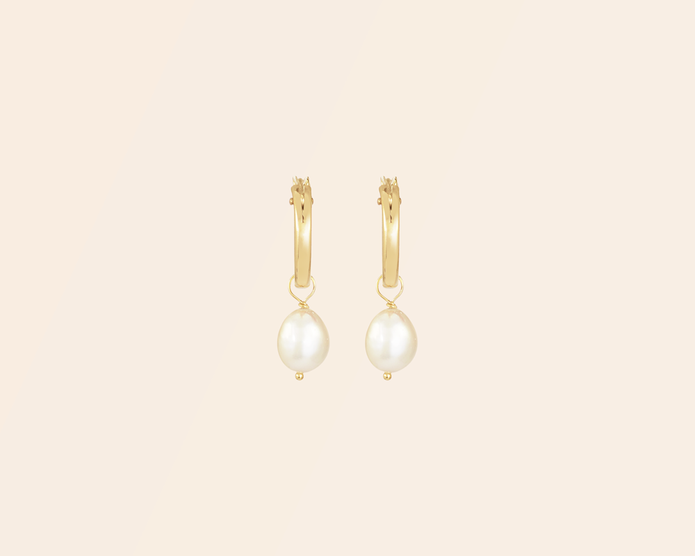 Boucles perles de culture